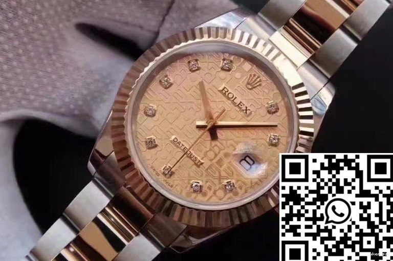 41MM Rolex 126333 Texture Dial Datejust Diamond-studded Gold Rose II 0502